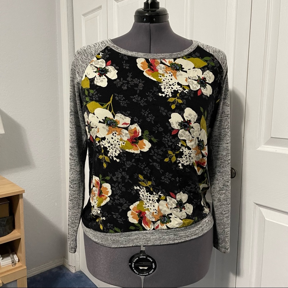 Kut From The Kloth Womens Benter Mixed Material Top Size large